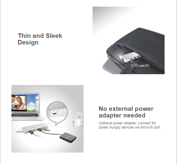 j5create JUD380 USB3.0 MINI DOCK HDMI & VGA Dual Display/Gigabit HUB BPC Technology